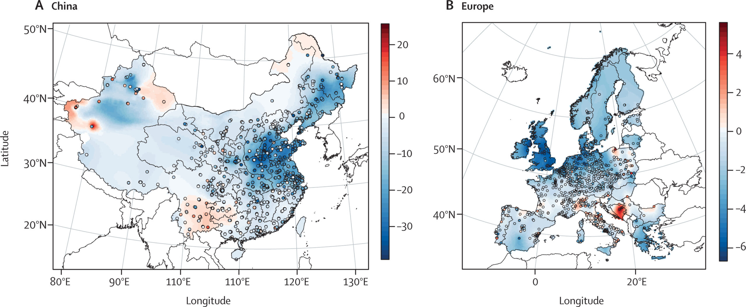 PM2.5 Europe China Lancet air pollution