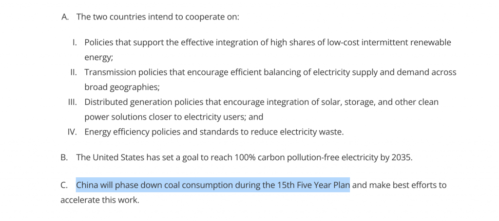 China USA joint declaration phase out