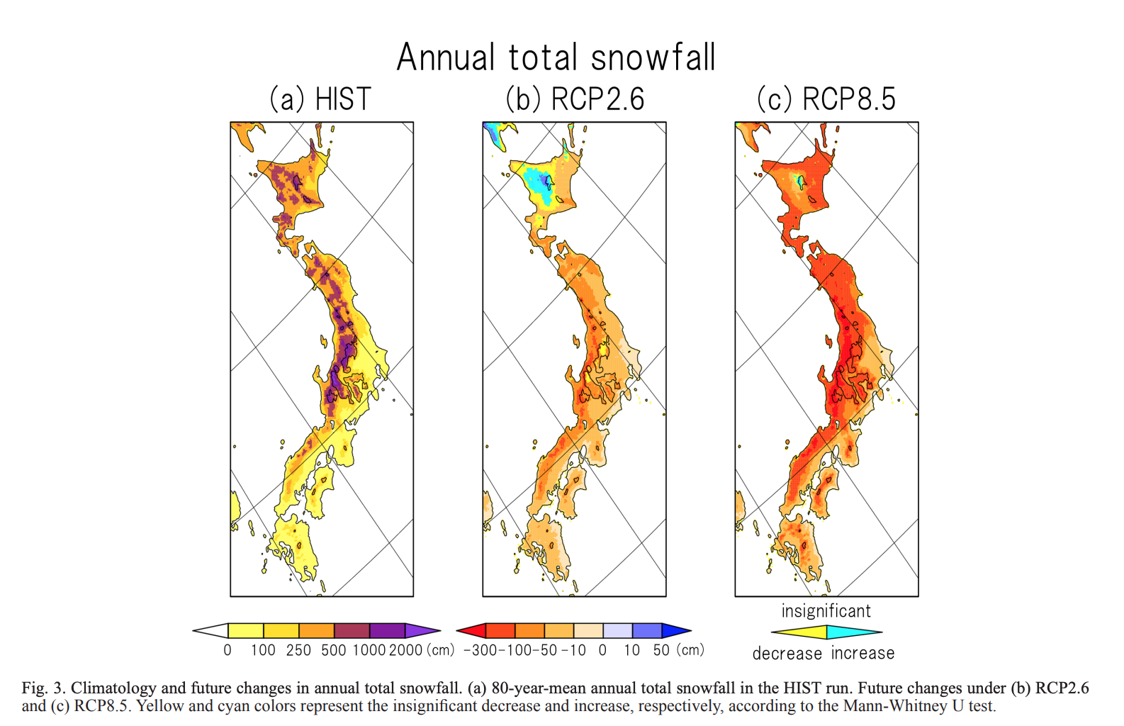 Japan changing snowfall patterns