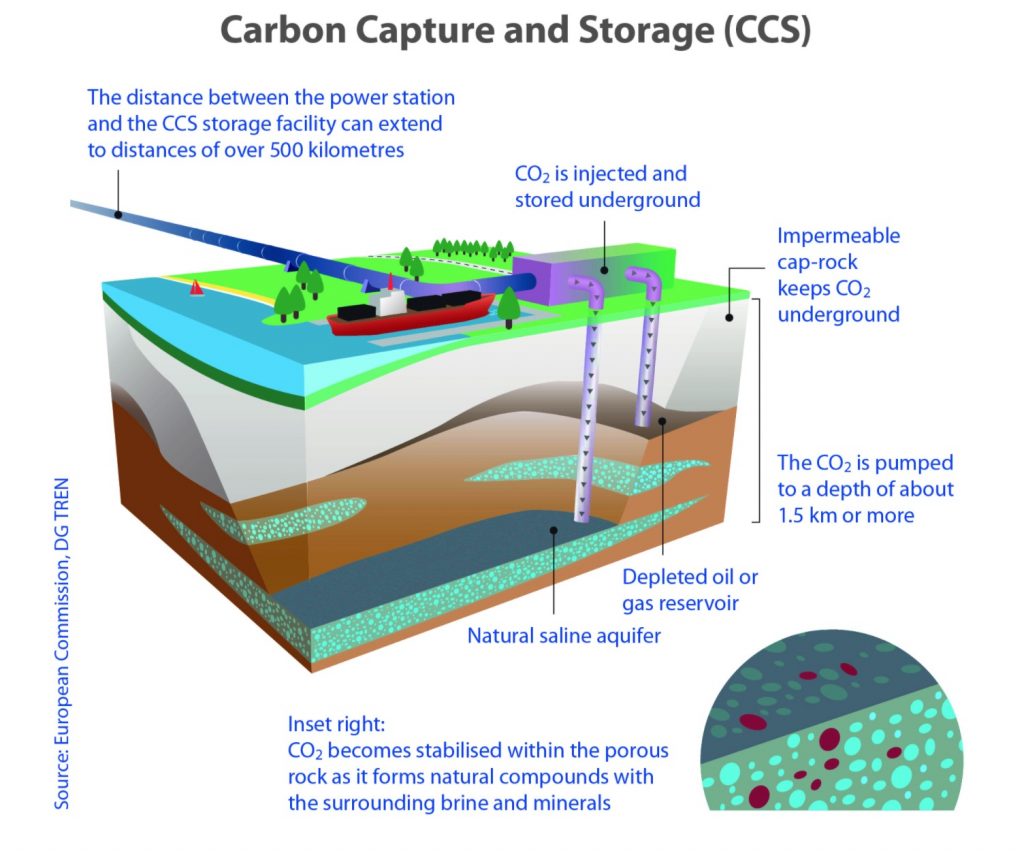 carbon capture and storage phases