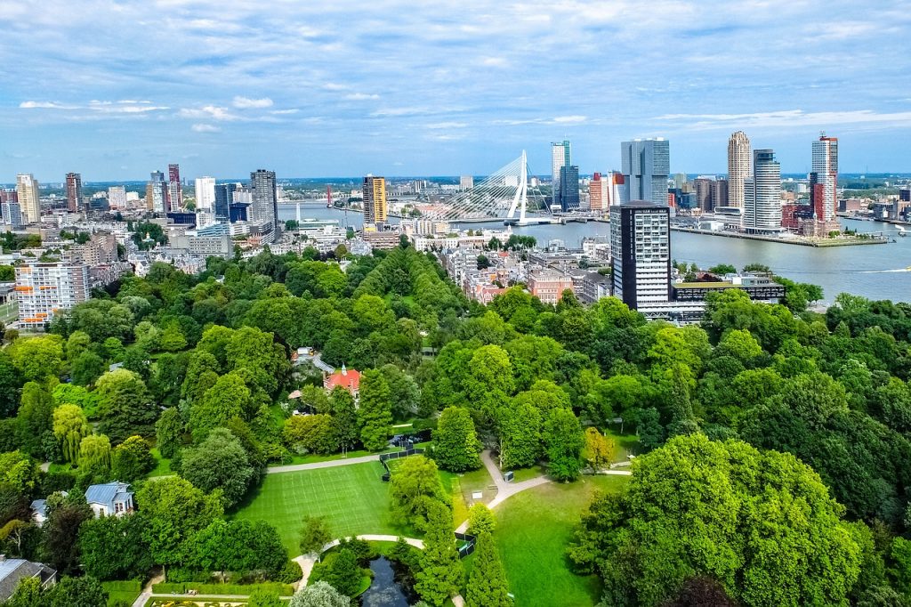 Rotterdam aerial view