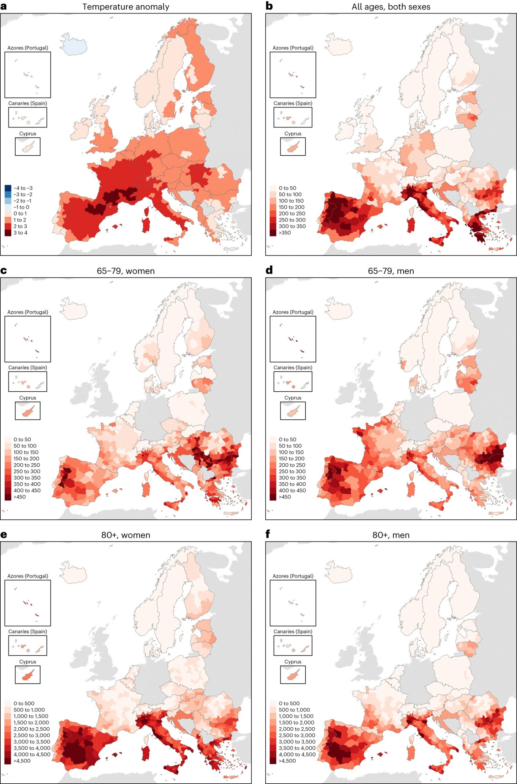 Regional temperature anomaly and heat-related mortality rate during the summer of 2022