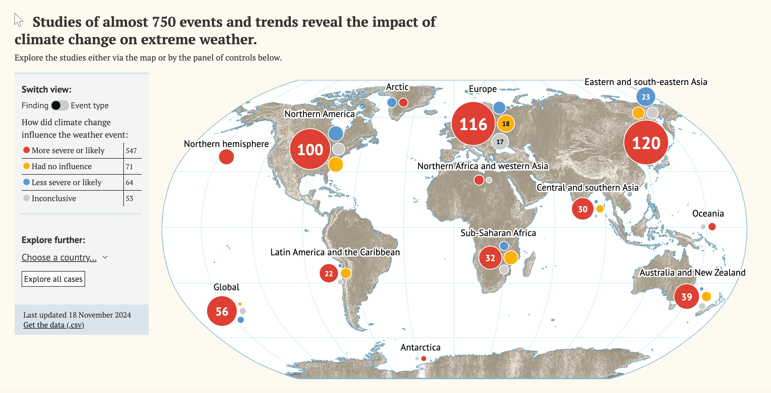 Map: How climate change affects extreme weather around the world